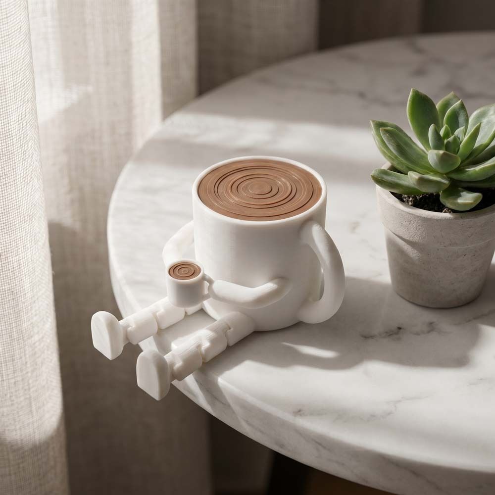 3D Printing Pot - 3D Printing Coffee Bean Ornaments Funny