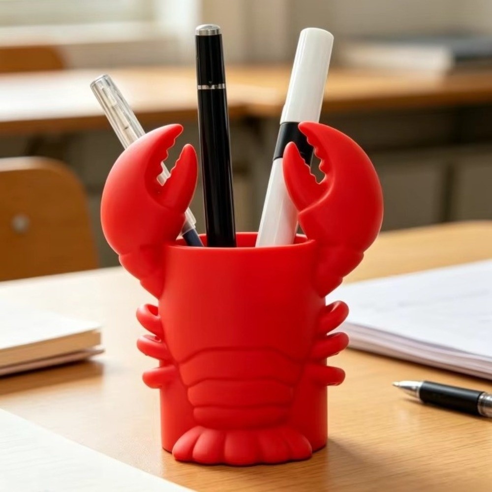 3D Printing Cafe - Novelty 3D Printed Lobster-shaped Pencil Holder
