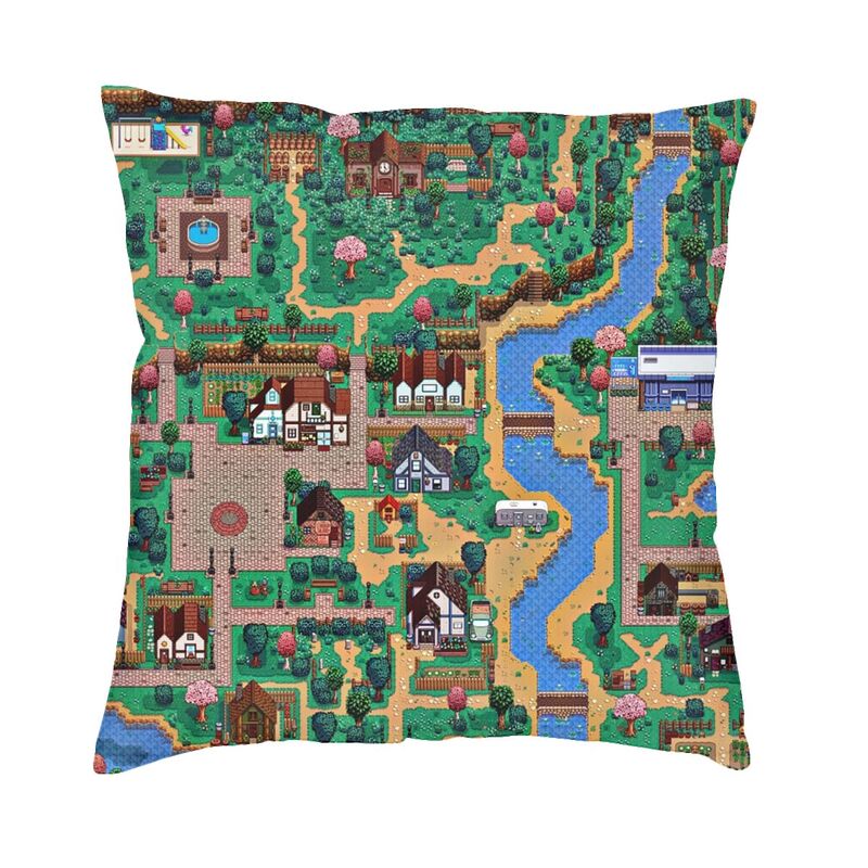 3D Printing Videos - Stardew Valley Town Map Cushion Cover