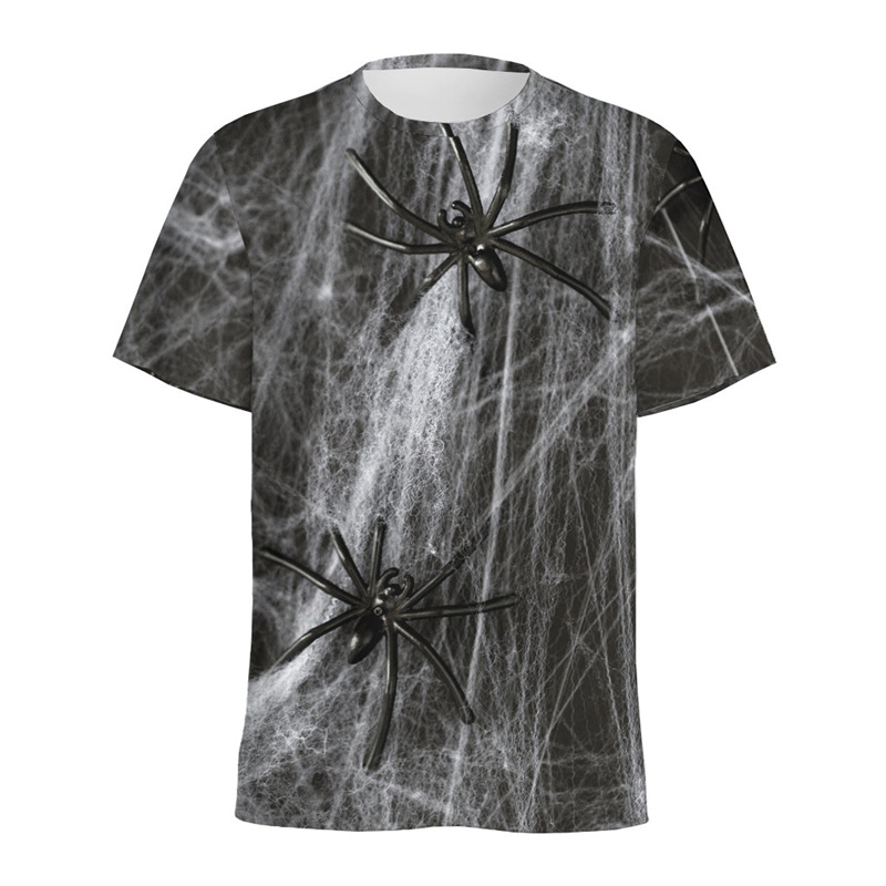 3D Printing Web - Halloween Spider Web Graphic T-shirt For