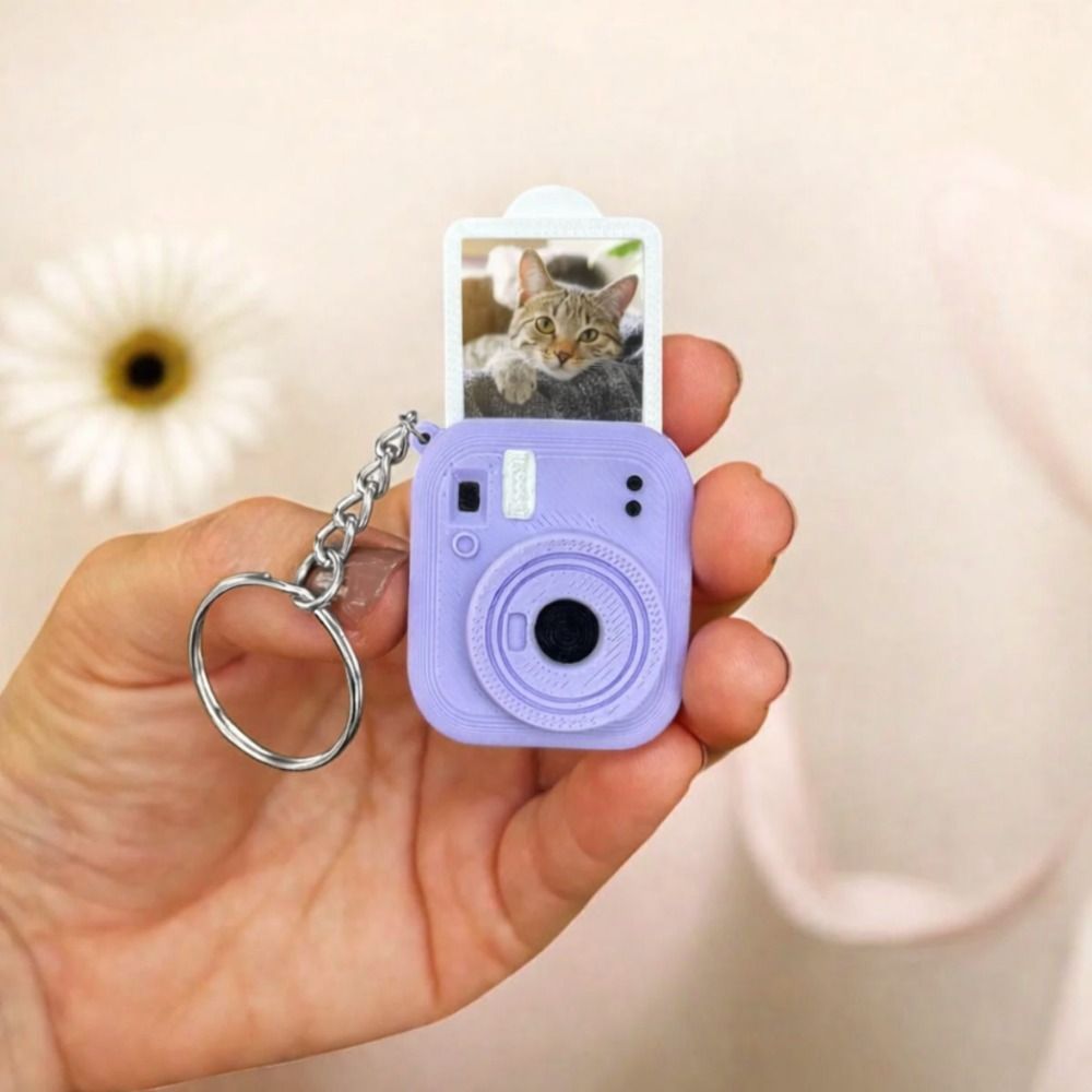 3D Printing Link - Portable Mini Camera Keychain Metal Key