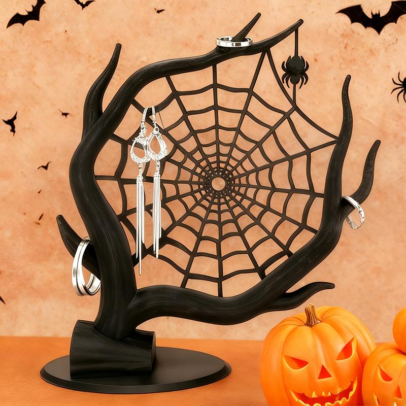 3D Printing Web - 3D Printed Spider Web Halloween Jewelry