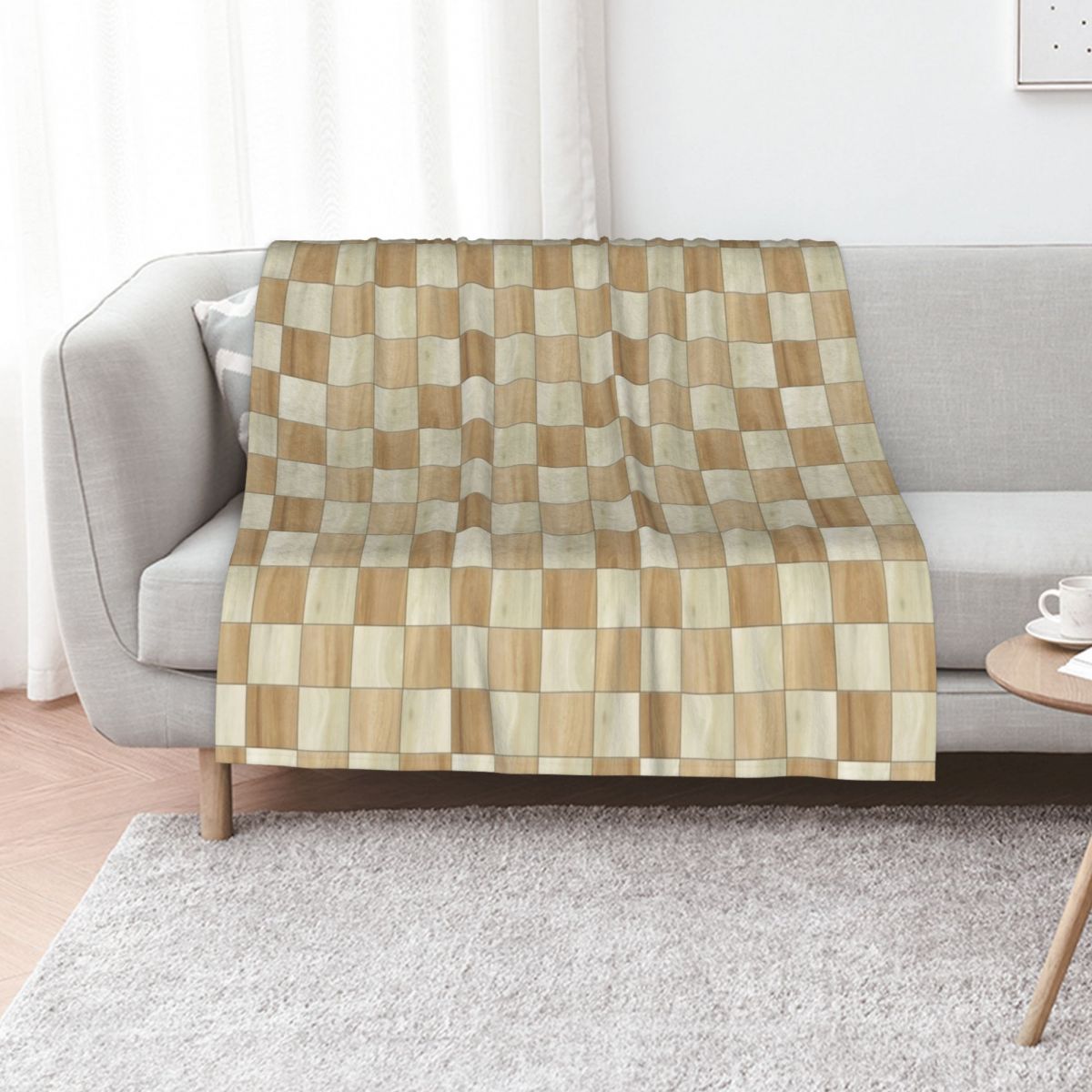 3D Printing Chess - Chess board pattern Throw Blanket Warm