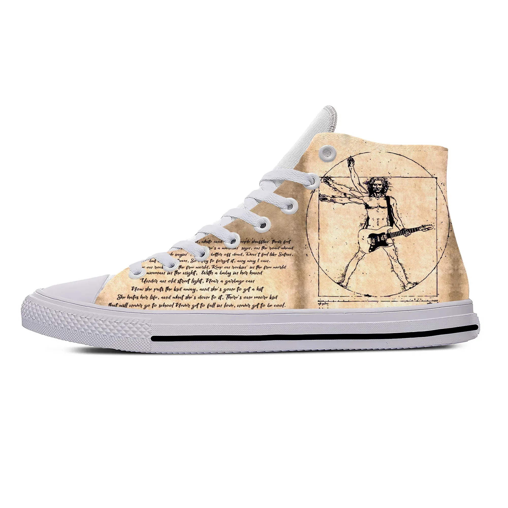 3D Printing Guitar - Da Vinci Guitar High Top Sneakers