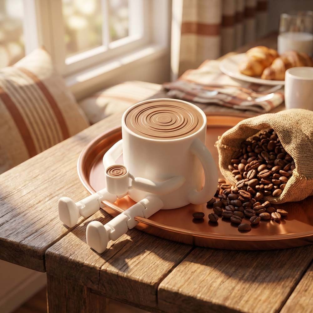 3D Printing Coffee Bean Orname - огляд і ціна 3D Printing Pot