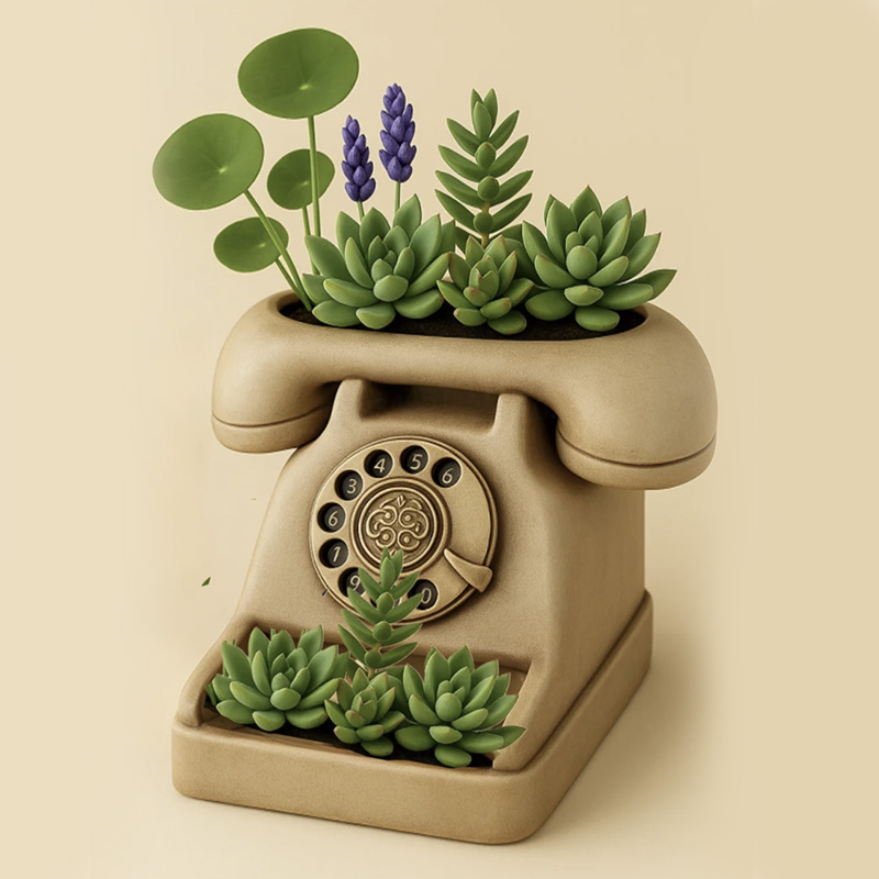 3D Vintage Rotary Telephone Su - огляд і ціна 3D Printing Pot