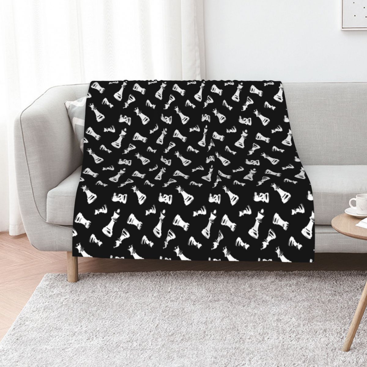 Chess Pieces Throw Blanket Lon - огляд і ціна 3D Printing Chess