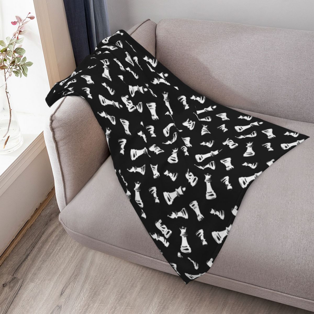 Chess Pieces Throw Blanket Lon - огляд і ціна 3D Printing Chess