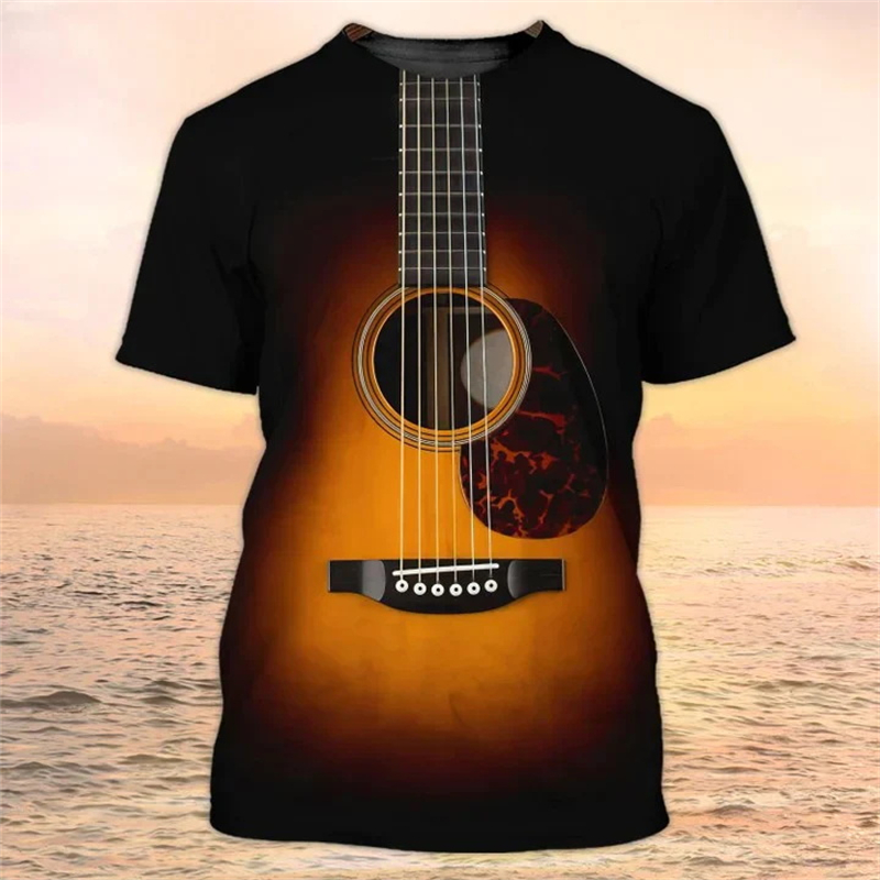 3D Guitar Print T Shirt For Me - огляд і ціна 3D Printing Guitar