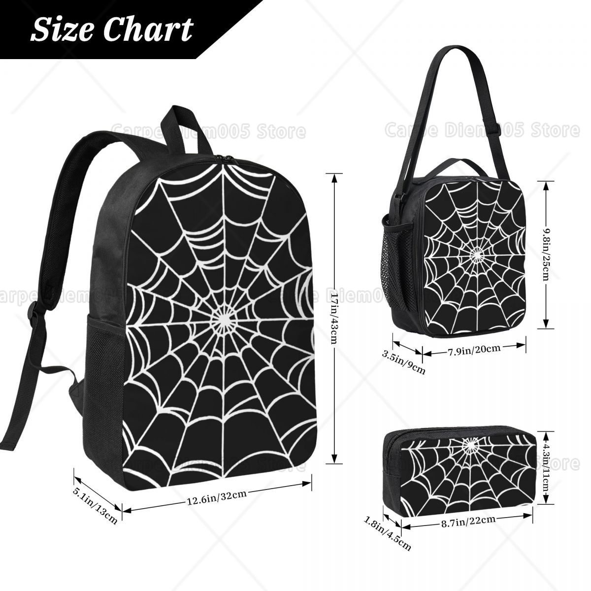 Black Web Spider Prints Backpa - огляд і ціна 3D Printing Web
