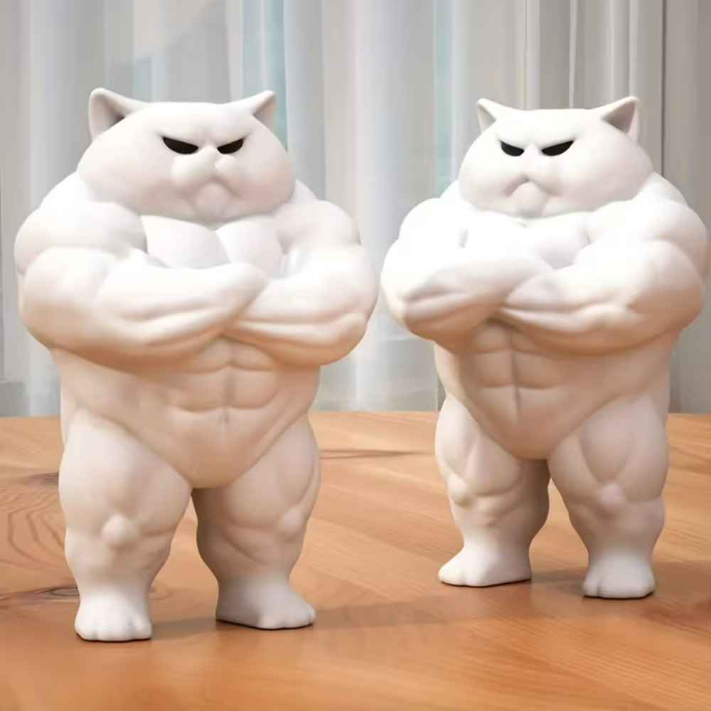 3D Printing Fun Muscle Cat Dec - огляд і ціна 3D Printing Enthusiast