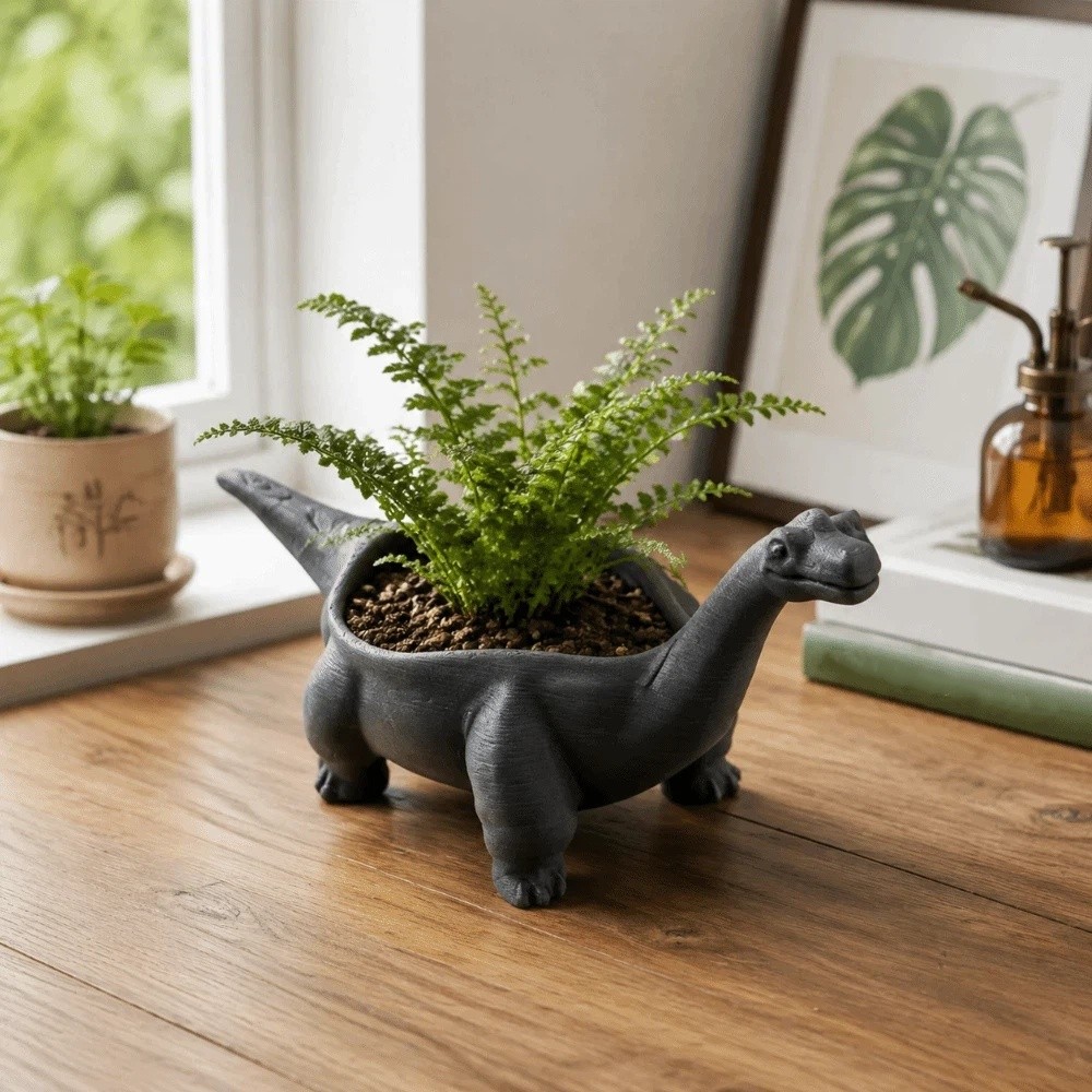 Container 3D Printed Dinosaur  - огляд і ціна 3D Printing Pot
