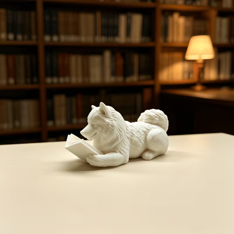 Studying Samoyed Decor Statue, - огляд і ціна 3D Printing Enthusiast