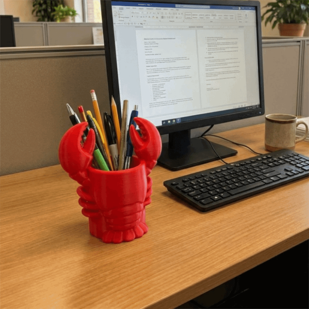 3D Printed Lobster-shaped Penc - огляд і ціна 3D Printing Cafe