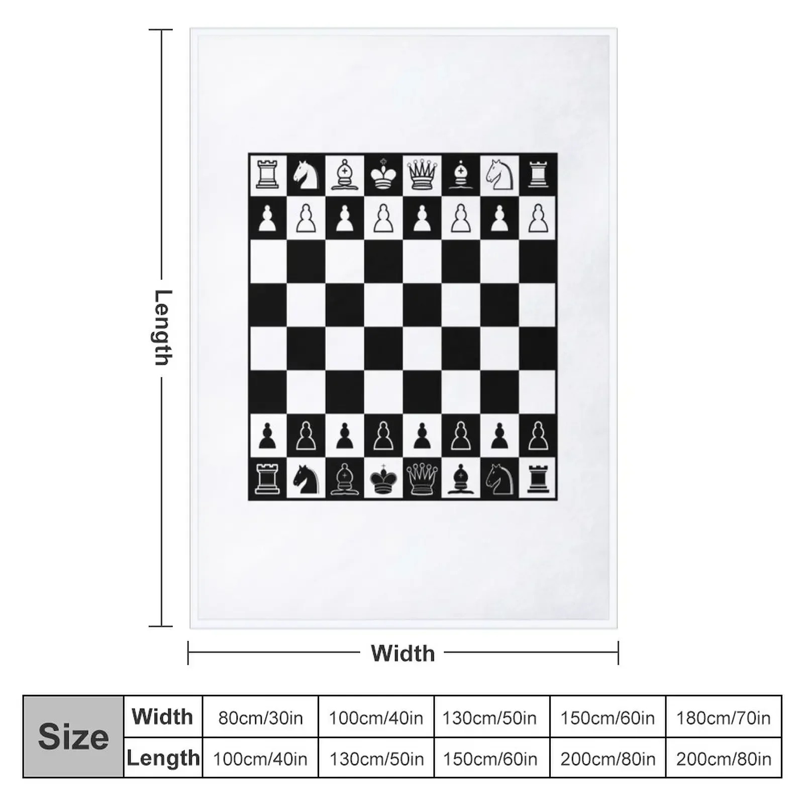 Chess Board Throw Blanket Fade - огляд і ціна 3D Printing Chess