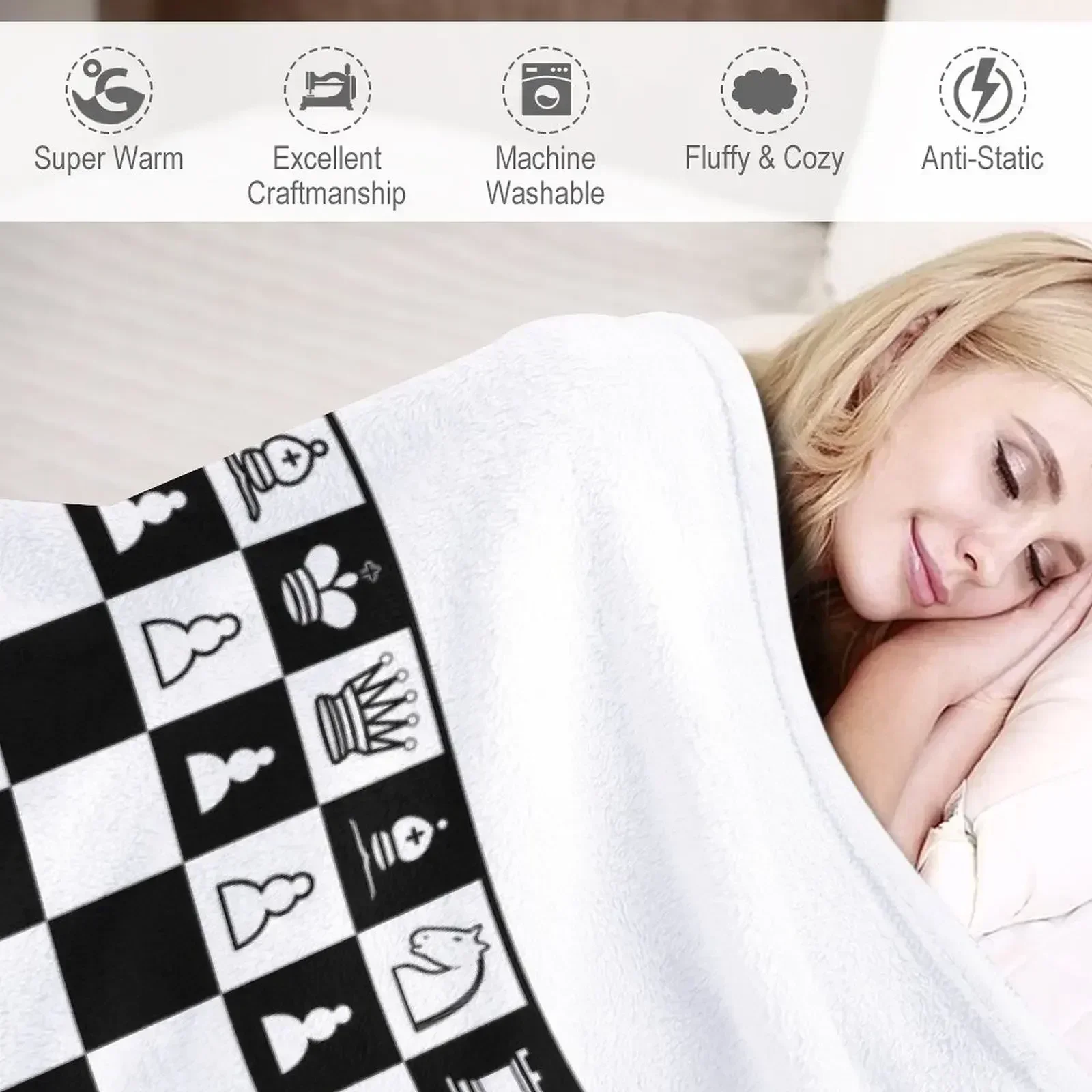 Chess Board Throw Blanket Fade - огляд і ціна 3D Printing Chess