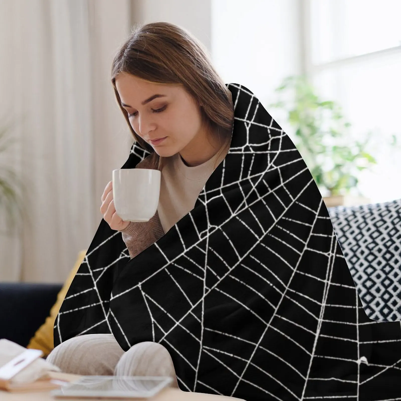 Spider Spider Web Throw Blanke - огляд і ціна 3D Printing Web