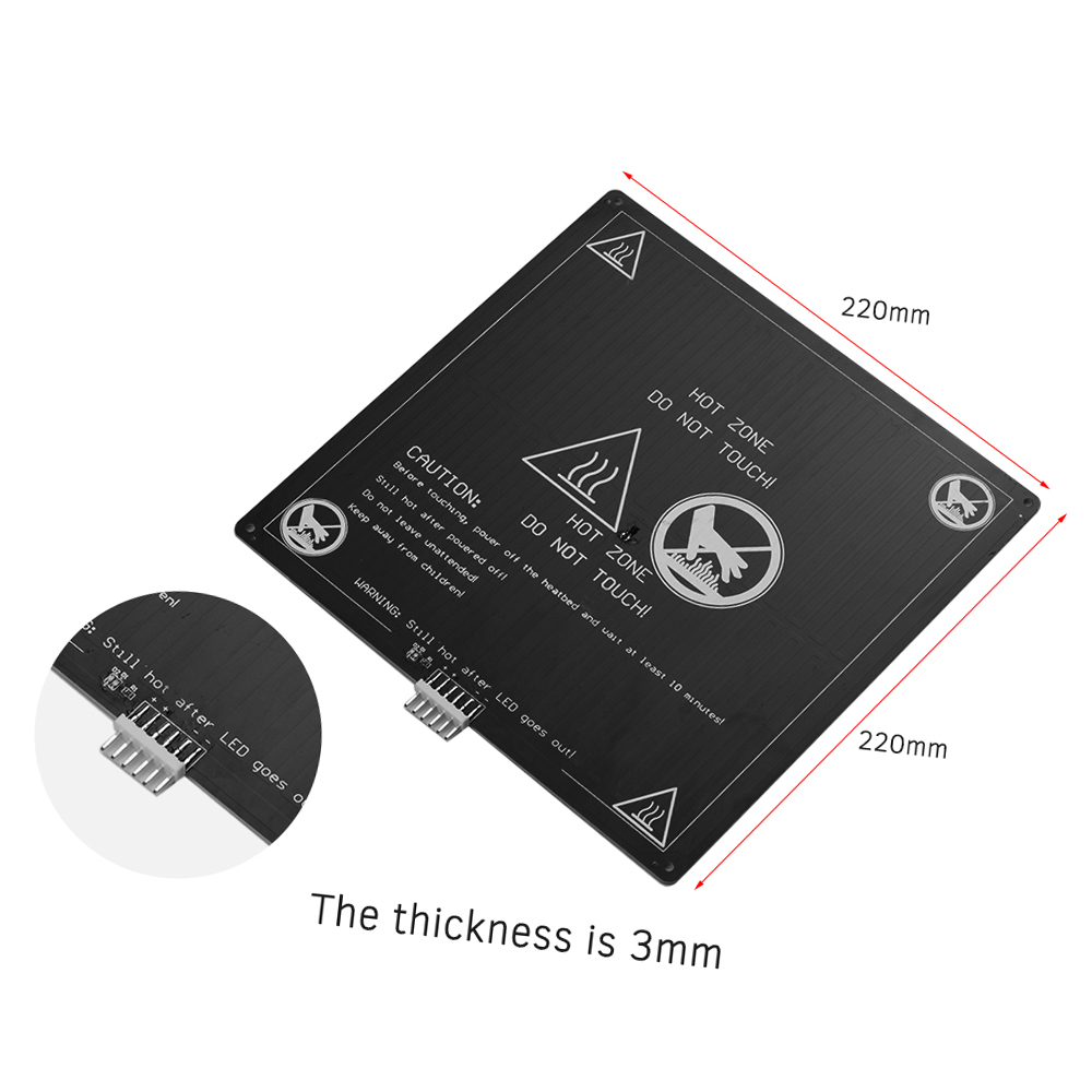 Aluminum Heated Bed 12V Hotbed - огляд і ціна 3D Printer Cable Chain
