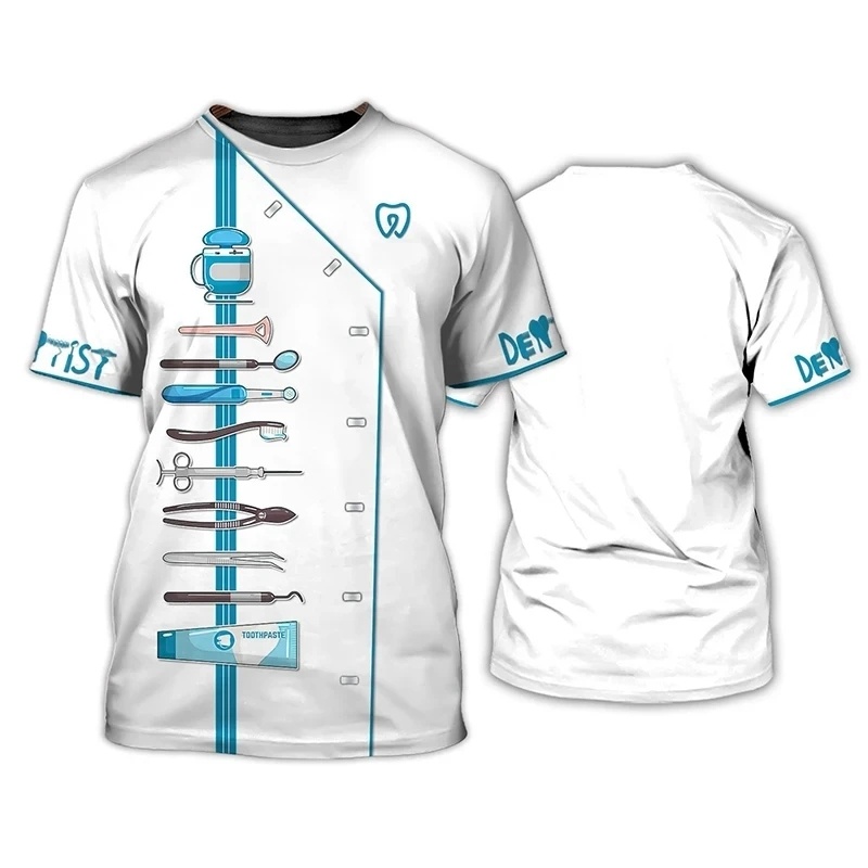 Dentists Uniform Pattern T Shi - огляд і ціна 3D Printing Dental