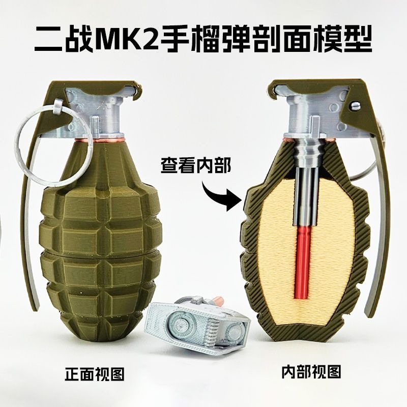3D-Printed MK2 Military Model  - огляд і ціна 3D Printing Enthusiast