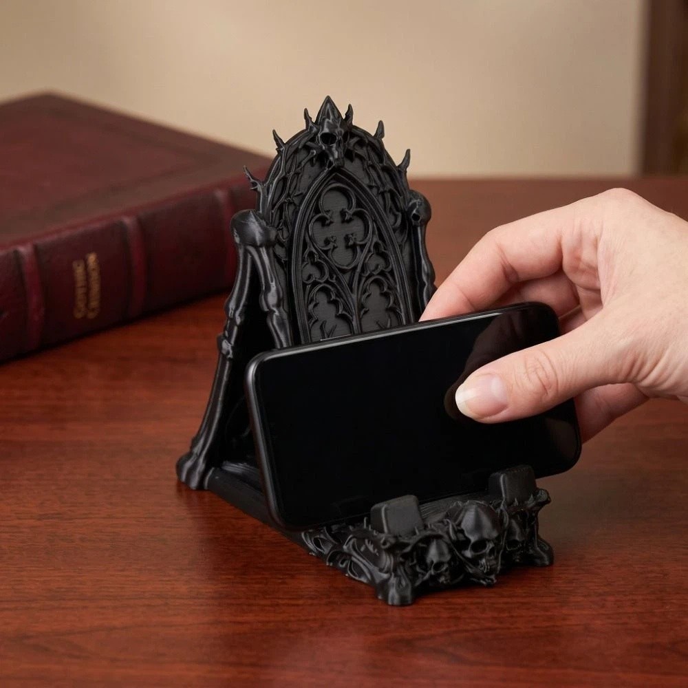 3D Printed Skull Phone Holder  - огляд і ціна 3D Printing Use